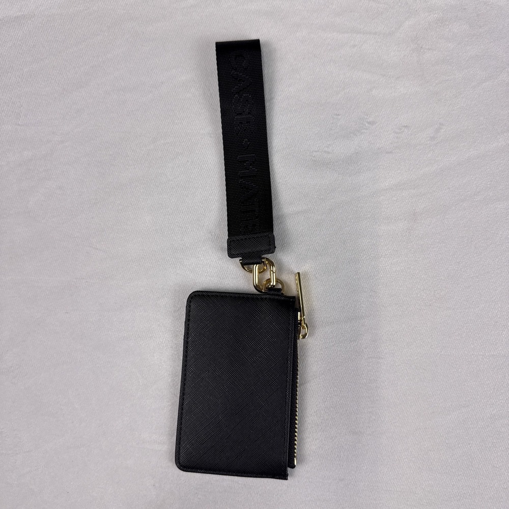Case-Mate Essential Wristlet Set Wallet Black Saffiano Vegan Leather Universal